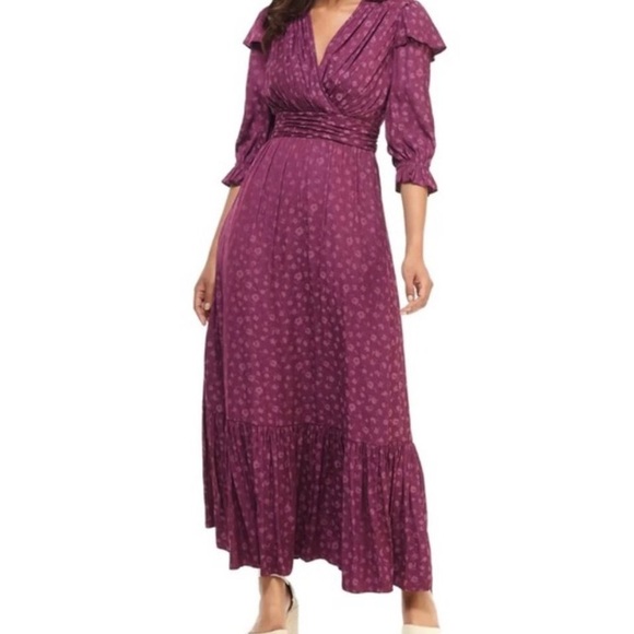 NWT Gal Meets Glam Cassandra Floral Jacquard Dress - Picture 2 of 3